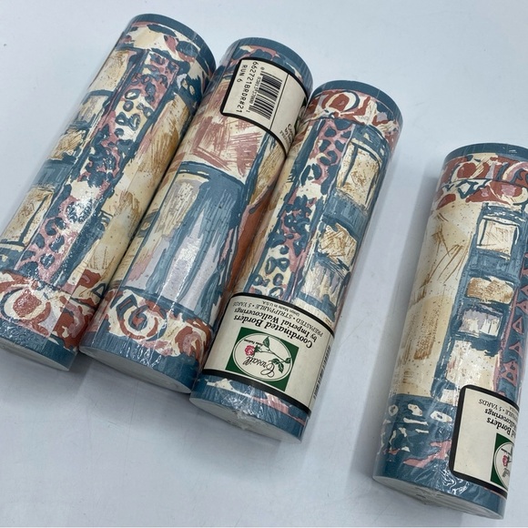 Croscill Coordinated Borders Imperial Wallcoverings Vintage 5 Yds Each Abstract - Picture 7 of 7